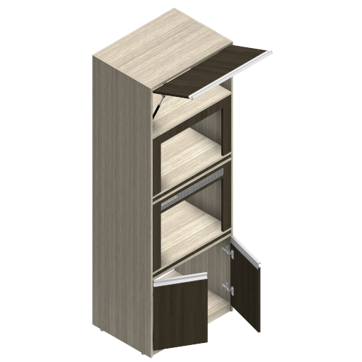 MBC_025-01_ARMÁRIO TORRE QUENTE  FORNO MICRIOONDAS 02 PORTAS INFERIOR.