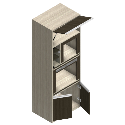 MBC_027-01_ARMÁRIO TORRE QUENTE FORNO MICROONDAS 02 PORTAS INFERIOR.