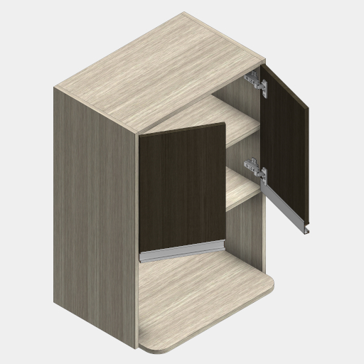 MBC_109-01_GABINETE SUPERIOR COMPARTIMENTO MICRO ONDAS 2  PORTAS DE GIRO. - Imagem 2