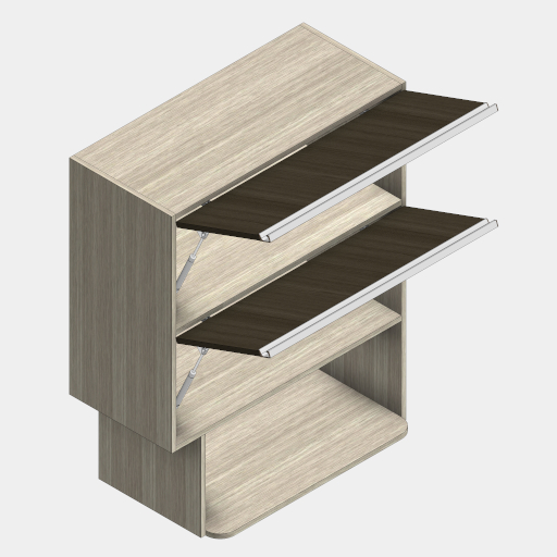MBC_112-01_GABINETE SUPERIOR COM PRATELEIRA 02 PORTAS BASCULANTE. - Imagem 2