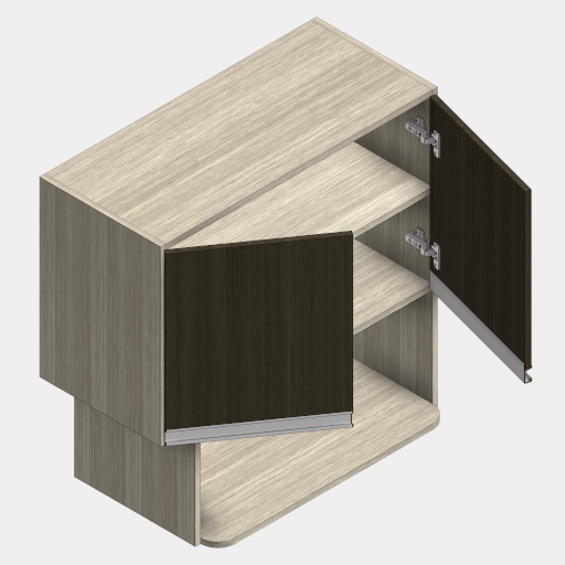MBC_113-01_GABINETE SUPERIOR COM PRATELEIRA 02 PORTAS DE GIRO. - Imagem 2