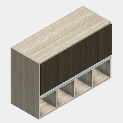 MBC_116-01_GABINETE SUPERIOR COM ADEGA INFERIOR 1 PORTA BASCULANTE.