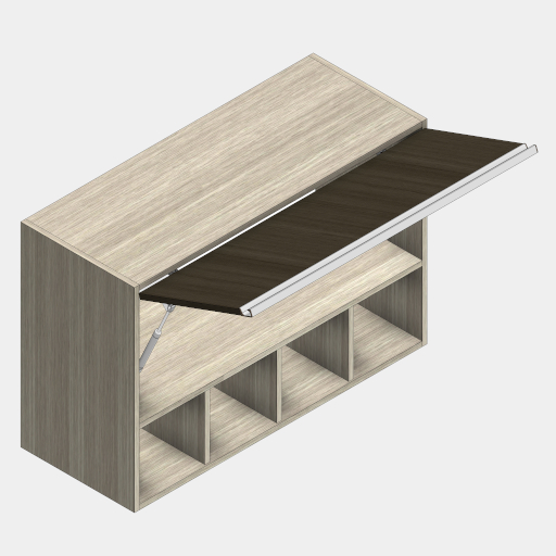 MBC_116-01_GABINETE SUPERIOR COM ADEGA INFERIOR 1 PORTA BASCULANTE.