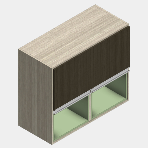 MBC_119-01_GABINETE SUPERIOR COM NICHOS INTERNO 2 PORTAS DE GIRO.