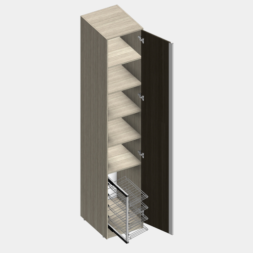 RPR_176_MÓDULO ROUPEIRO COM PORTA, MALEIRO, PRATELEIRA, CALCEIRO. - Imagem 2