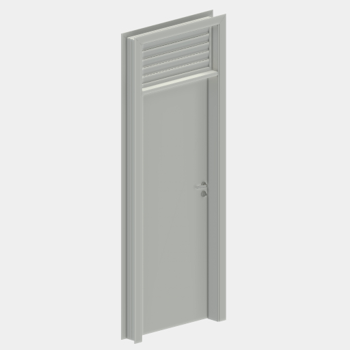 PTG_047_PORTA INTERNA LISA FIXO SUPERIOR VENEZIANA SEM VENTILAÇÃO.