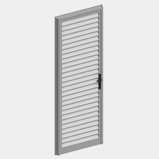 PTS_001_PORTA DE GIRO ESQUADRIA DE ALUMÍNIO VENEZIANA COM VENTILAÇÃO.