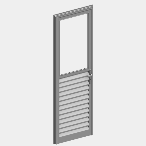 PTS_003_PORTA ESQUADRIA 01 FOLHA VENEZIANA COM VISOR.