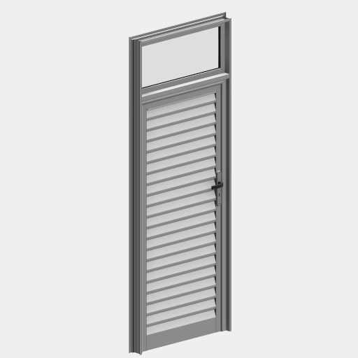 PTS_004_PORTA ESQUADRIA 01 FOLHA VENEZIANA FIXO VIDRO SUPERIOR.