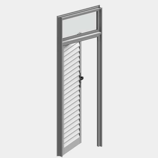 PTS_004_PORTA ESQUADRIA 01 FOLHA VENEZIANA FIXO VIDRO SUPERIOR.