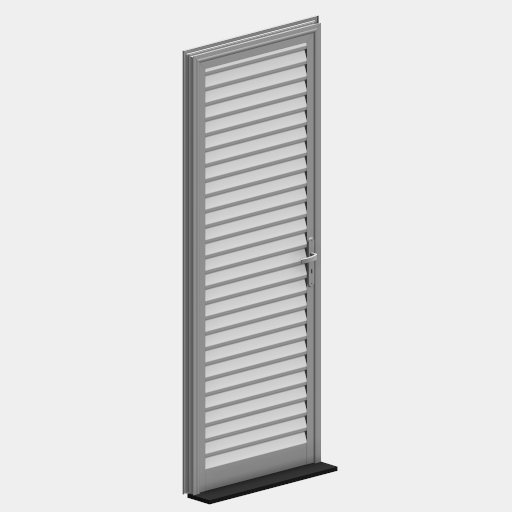PTS_007_PORTA ESQUADRIA ALUMÍNIO VENEZIANA COM VENTILAÇÃO E SOLEIRA.
