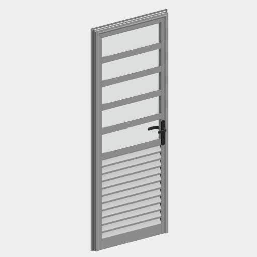 PTS_009_PORTA ESQUADRIA 01 FOLHA VENEZIANA COM VISOR FIXO.
