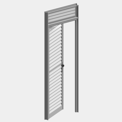 PTS_010_PORTA ESQUADRIA VENEZIANA 01 FOLHA COM FIXO SUPERIOR.