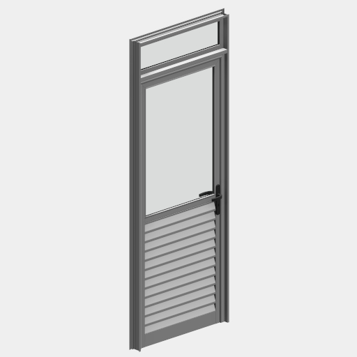 PTS_013_PORTA ESQUADRIA1 FOLHA VENEZIANA COM VISOR FIXO SUPERIOR.
