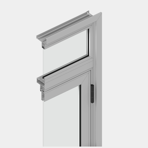 PTS_013_PORTA ESQUADRIA1 FOLHA VENEZIANA COM VISOR FIXO SUPERIOR. - Imagem 3