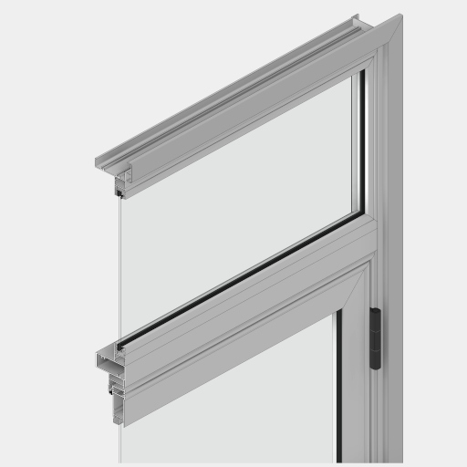 PTS_016_PORTA ESQUADRIA VENEZIANA COM VISOR 2 FOLHAS FIXO SUPERIOR DUPLO. - Imagem 3