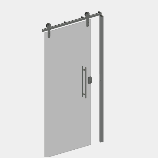 PTV_002_PORTA CORRER VIDRO TEMPERADO COM SISTEMA EVO. - Imagem 2