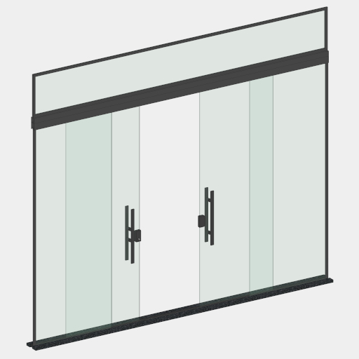 PTV_017_PORTA CORRER 04 FOLHAS COM FIXO LATERAIS E SUPERIOR.