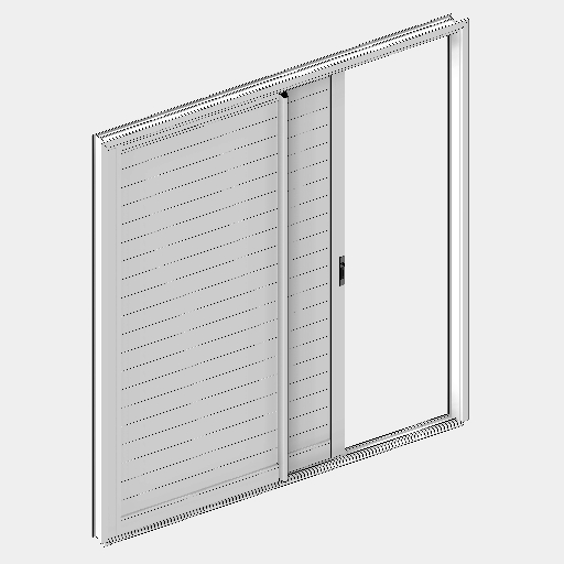 PTS_023_PORTA ESQUADRIA CORRER 02 FOLHAS COM LAMBRIL. - Imagem 2
